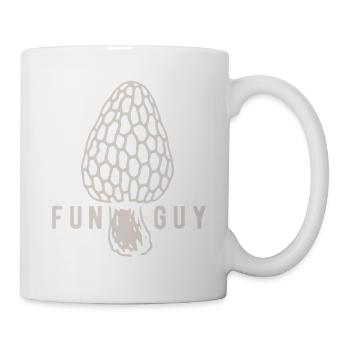 Morchel Funguy Pilzsammler - Pilze - Spruch - Tasse - Weiß - Rechts