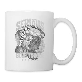 Gardien de reptiles sérieux au sujet des scinques à langue bleue - Mug blanc - blanc - Droite