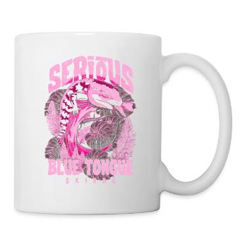 Ernsthaft über Blauzungenskinke Reptilienhalter - Tasse - Weiß - Rechts