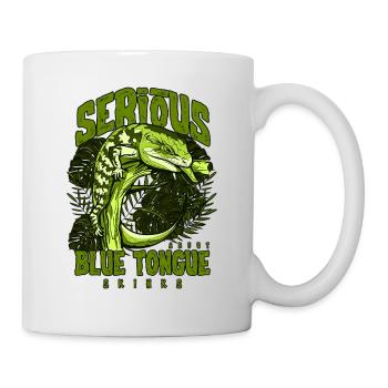 Serious About Blue Tongue Skinks Reptile Keeper - Mug - white - Right