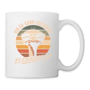 Strauss I'm Here We Go It's Escalating Anyway - Mug - white - Right