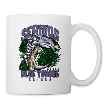 Gardien de reptiles sérieux au sujet des scinques à langue bleue - Mug blanc - blanc - Droite