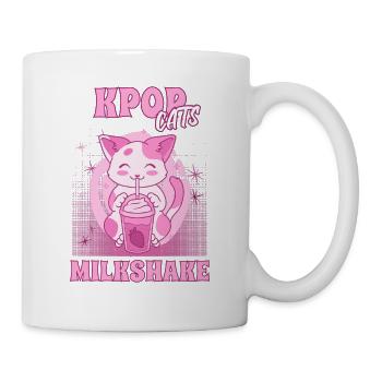KPOP Katzen mit Milchshake Südkorea Seoul - Tasse - Weiß - Rechts