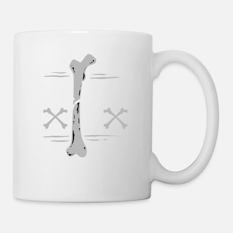 Beinbruch Gebrochener Oberschenkel - Tasse - Weiß