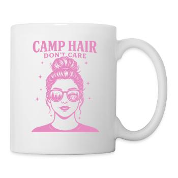 Camp Hair Don't Care Funny Camping Camper - Mug - white - Right