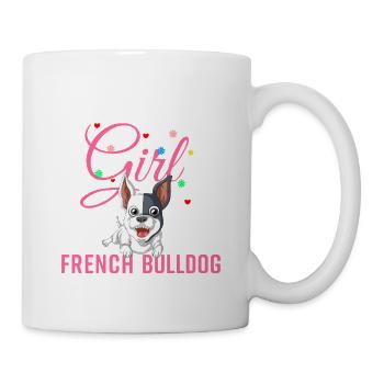 T-shirt Empowerment Fille et Bouledogue Français - Mug blanc - blanc - Droite