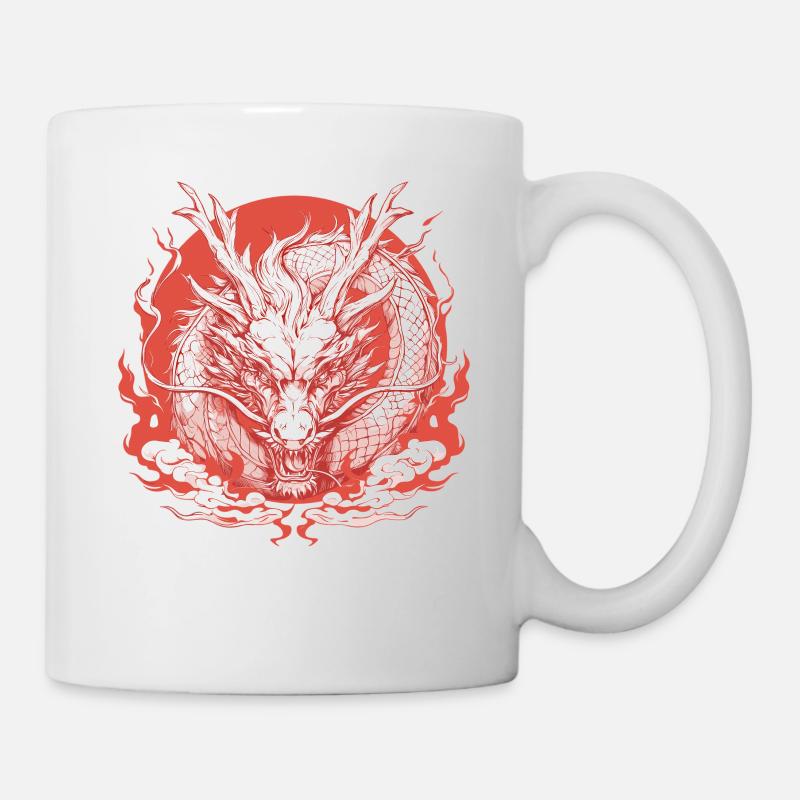 Drachen Drache - Tasse - Weiß