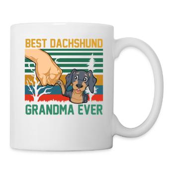 Meilleur design de grand-mère teckel de tous les temps - Mug blanc - blanc - Droite