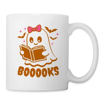Ghost Girl Booooks - Halloween Costume - Mug - white - Right