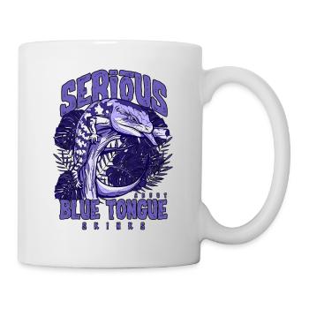 Ernsthaft über Blauzungenskinke Reptilienhalter - Tasse - Weiß - Rechts