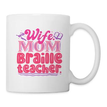 Braille Teacher Braille Dotum - Mug - white - Right