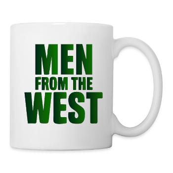 Men from the West Powerful Typography - Mug - white - Right