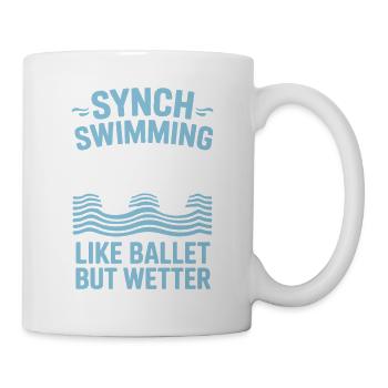 Synchronschwimmen Kunstschwimmen Wassersport - Tasse - Weiß - Rechts