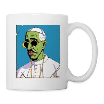 Papa zombie effrayant avec des lunettes de soleil - Mug blanc - blanc - Droite