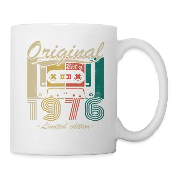 1976 Vintage Retro Geburtstagsgeschenk - Tasse - Weiß - Rechts