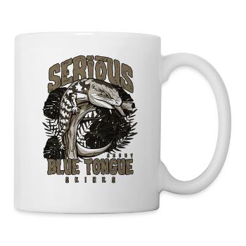 Serious About Blue Tongue Skinks Reptile Keeper - Mug - white - Right