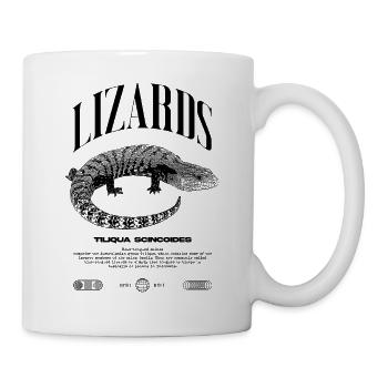 Blue Tongue Skink Reptile Keeper Streetwear - Tasse - Weiß - Rechts