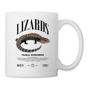 Blue Tongue Skink Reptile Keeper Streetwear - Tasse - Weiß - Rechts