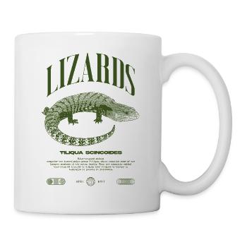Blue Tongue Skink Reptile Keeper Streetwear - Tasse - Weiß - Rechts