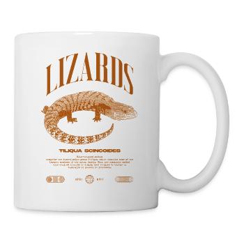 Blue Tongue Skink Reptile Keeper Streetwear - Tasse - Weiß - Rechts