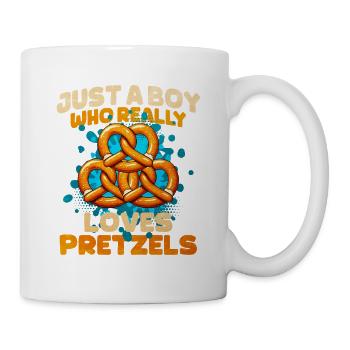 Pretzel Pretzel design with saying - Mug - white - Right