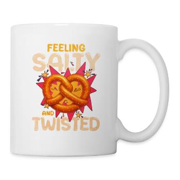 Nœud de sel ludique au design torsadé - Mug blanc - blanc - Droite