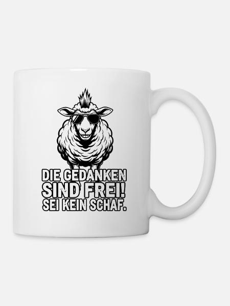 Cooles Schaf - Meinungsfreiheit - Tasse - Weiß