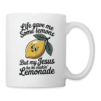  Leben Gab Mir Zitronen Jesus Macht Limonade - Tasse - Weiß - Rechts