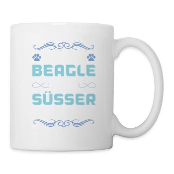 Dicton de chien beagle - Mug blanc - blanc - Droite