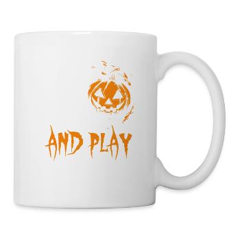 Halloween Kostüm - Come out and play - Geschenk - Tasse - Weiß - Rechts