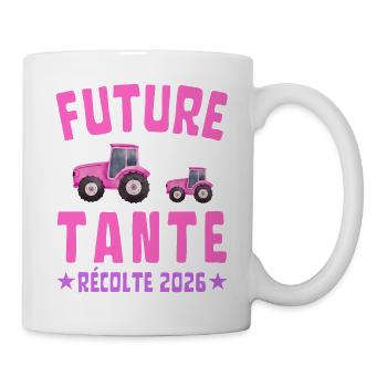 Zukünftige Tante Harvest 2026 - Tasse - Weiß - Rechts