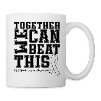 Childhood Cancer Awareness Gold Ribbon  - Mug - white - Right