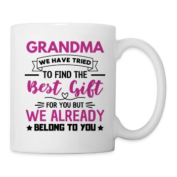 Grandma Family Love Grandmother Quote - Tasse - Weiß - Rechts