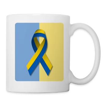 Peace for Ukraine - Mug - white - Right