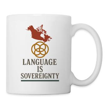 Revitalisation des langues autochtones Locuteurs natifs - Mug blanc - blanc - Droite