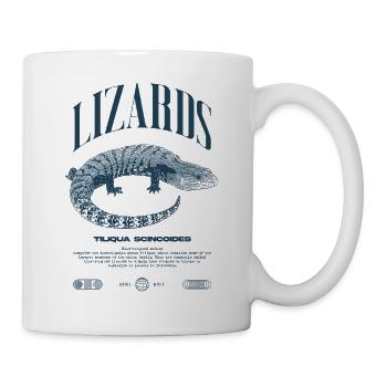 Blue Tongue Skink Reptile Keeper Streetwear - Tasse - Weiß - Rechts