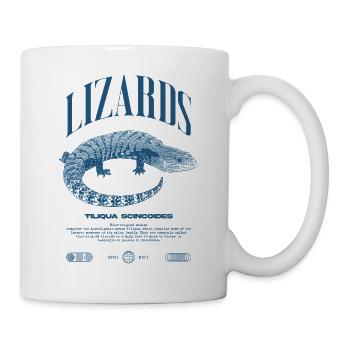 Blue Tongue Skink Reptile Keeper Streetwear - Tasse - Weiß - Rechts