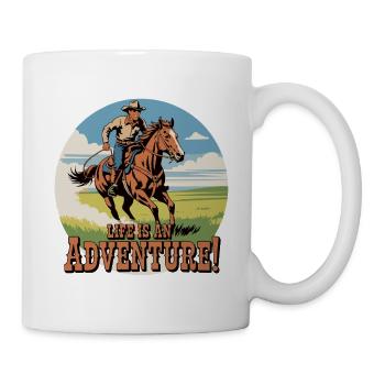Wild West Cowboy Adventure Design - Mug - white - Right