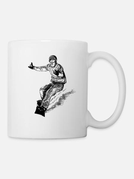 Snowboarding - Tasse - Weiß