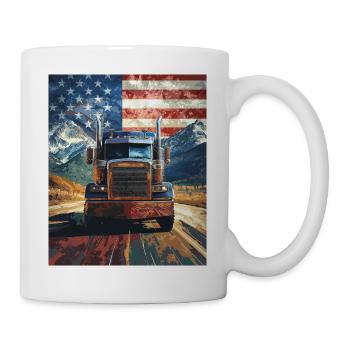 Truck - Tasse - Weiß - Rechts