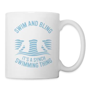 Synchronschwimmen Kunstschwimmen Wassersport - Tasse - Weiß - Rechts