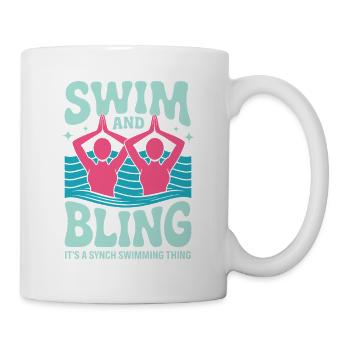 Natation synchronisée Natation artistique Sports nautiques - Mug blanc - blanc - Droite