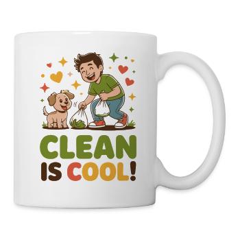 Bright Eco-Friendly Clean Up Design - Mug - white - Right