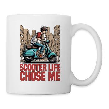 Scooter Life Chosen Me Passionné de scooter électrique - Mug blanc - blanc - Droite