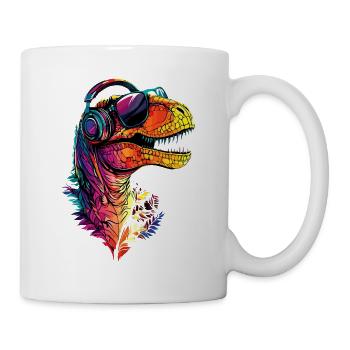T-Rex Tyrannosaurus Rex Dino Daddy Dinosaurier - Tasse - Weiß - Rechts