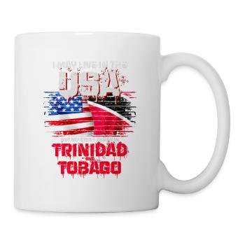 USA Patriotismus Design mit Flagge und Botschaft - Tasse - Weiß - Rechts