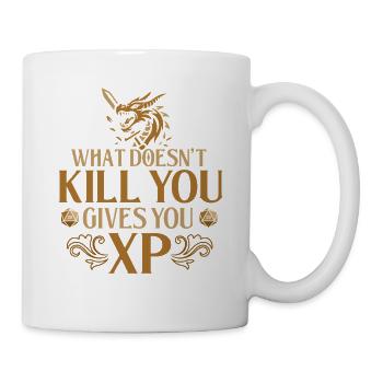 Ce qui ne vous tue pas vous donne de l’humour de joueur de RPG XP - Mug blanc - blanc - Droite
