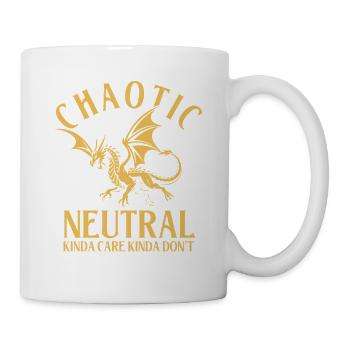 Chaotique Neutre Quelque chose d’attention Pas d’humour RPG - Mug blanc - blanc - Droite