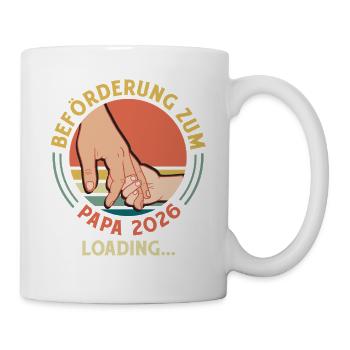 Father-to-be PROMOTION TO DAD 2026 - Mug - white - Right
