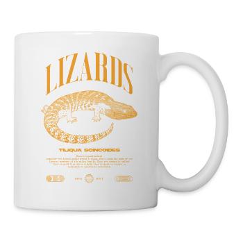 Blue Tongue Skink Reptile Keeper Streetwear - Tasse - Weiß - Rechts
